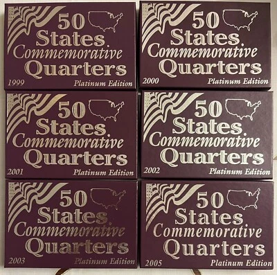 1999-2005 PLATINUM EDITION COMMEMORATIVE STATE QUARTERS, 30 PLATINUM LAYERED 25C - Image 1 of 4