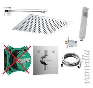 vanvilla Duschset Regendusche m Duscharmatur Hansgrohe Unterputz HG201ob poliert - Bild 1 von 6