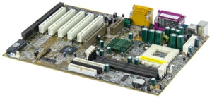Biostar M7VKB Socket 462 3x SDRAM AGP 5x PCI ISA ATX Mainboard - Picture 1 of 2