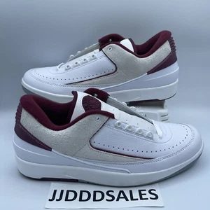 Nike Air Jordan 2 Retro Low Cherrywood White DV9956-103 Men’s Size 9 NEW - Picture 1 of 8