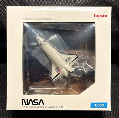Herpa 1/500 NASA Space Shuttle Enterprise (OV-101) 500241 NIB - Image 1 of 2