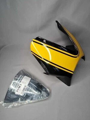 Pyramid Screen Fairing Windshield Diablo Black Yellow Kawasaki Z900RS SE 2022-25 - Image 1 of 4