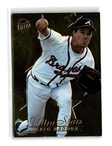 Greg Maddux #585 1996 Ultra - Thunder Clap Gold Medallion - Picture 1 of 2