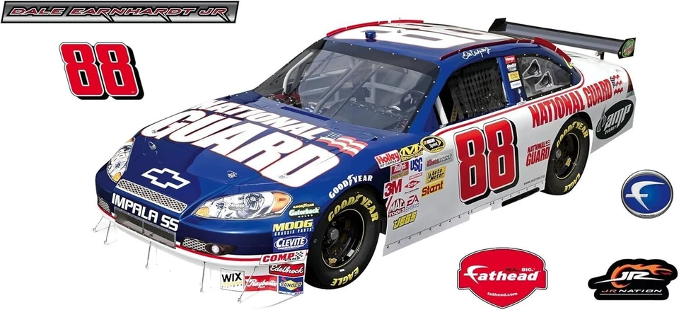 fat heads life size Dale Jr 88 National Guard Car Decal - Image 1 of 1