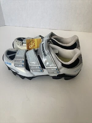 NUEVO SHIMANO SH-WM60 Ciclismo Bicicleta Botines Zapatos EU 37 SPD Blanco Perla  Foto 1 de 4