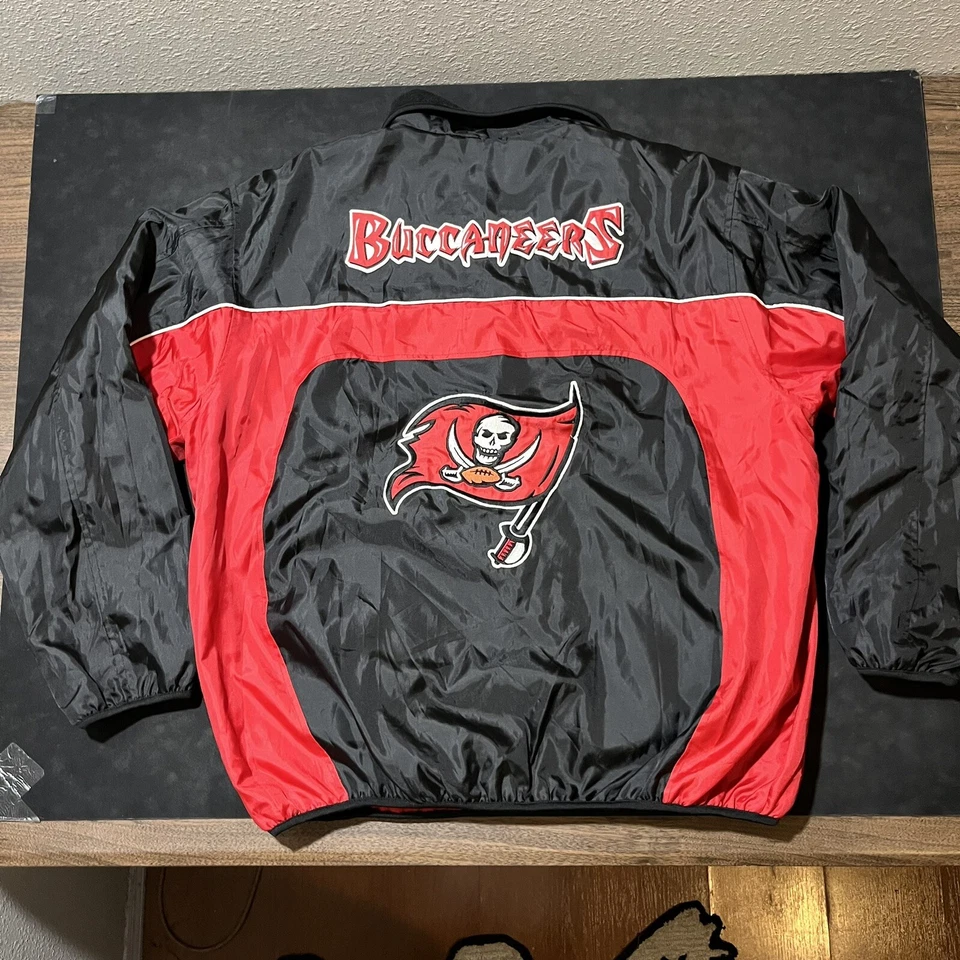 Chaqueta de Carreras Vintage Tampa Bay Buccaneers Varsity Bucs Reversible NFL Fútbol Foto 1 de 4