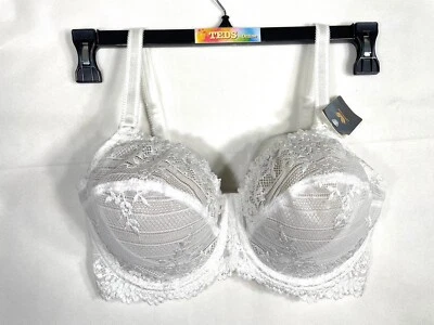 NWT Wacoal Women's 34DDD Embrace Lace Unlined Shaping Underwire Bra 65191 White - Image 1 of 4