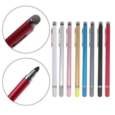 2 In 1 Stylus Touch Screen Pen Pencil Mesh FIber Tip & Alcohol Fiber Multi Nibs - Image 1 of 4