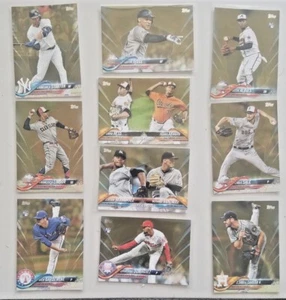 2018 TOPPS UPDATE SERIES GOLD PARALLEL CARDS /2018 - COMPLETE YOUR SET. - Picture 1 of 7