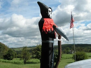 Gemmy Halloween 12 ft. Airblown Giant Towering Grim Reaper - outdoor w/ lights - Picture 1 of 4