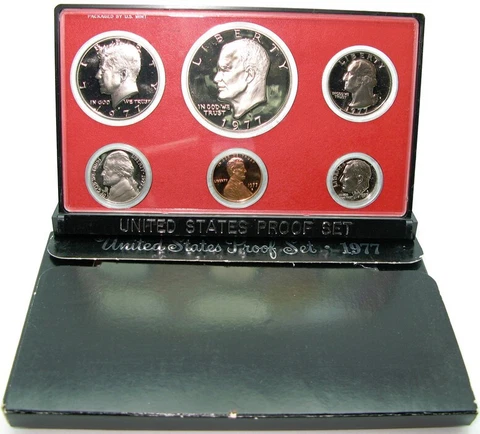 1977-S U.S.  Proof Set - 6 Coins in OGP Cover