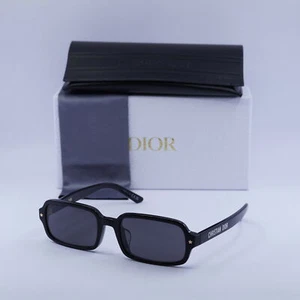 Neu Dior Dior PACIFIC S3F 10A0 Sonnenbrille glänzend schwarz/grau 55-19-140 - Bild 1 von 6