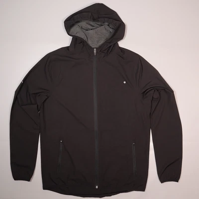 Vuori Outdoor Trainer Shell Performance Jacket Black V512 Hooded Zip Mens Small - Image 1 of 4