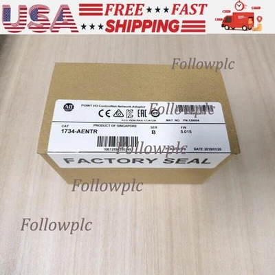 New AB 1734-AENTR  Point I/O Dual Port Adaptor Module 1734AENTR US Free Tax - Image 1 of 4