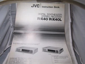JVC Stereo Receiver R-X40/R-X40L Operating Instructions Manual, Good-Shape. - Bild 1 von 2