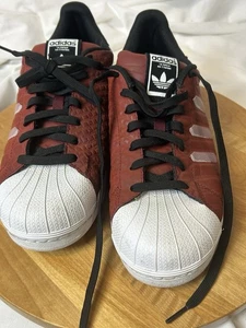 Addas Men's Superstar 80's Sneakers Xeno All Star Red Size 9.5 Nice. - Picture 1 of 8
