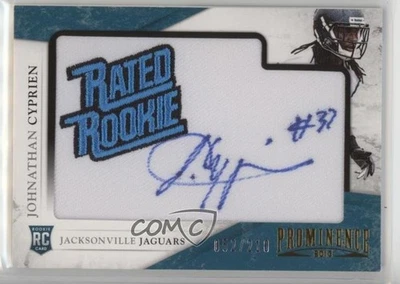 2013 Panini Prominence /210 Jonathan Cyprien Johnathan #154 RPA Patch Auto RC - Image 1 of 2