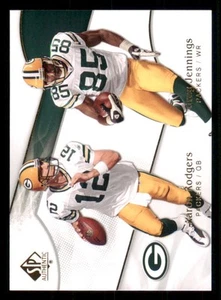 2009 SP Authentic #152 Aaron Rodgers/Greg Jennings - Picture 1 of 2