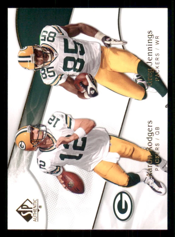 2009 SP Authentic #152 Aaron Rodgers/Greg Jennings - Image 1 of 2