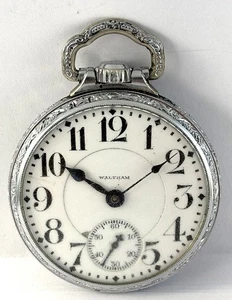 RELOJ BOLSILLO VINTAGE WALTHAM Vanguard 16S grado RR 23J Modelo 1908 1911 Rus COMO ESTÁ - Imagen 1 de 6