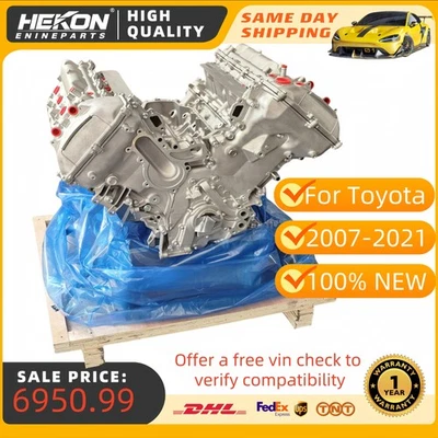 Conjunto de motor de bloque largo para Toyota Land Cruiser Lexus LX570 5,7 3UR 2007-2021 Foto 1 de 4