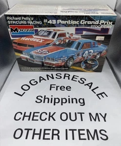 🏁 Monograma Richard Petty's #43 STP Pontiac Grand Prix 1:24 Modelo Kit #2722 F/SH - Imagen 1 de 7