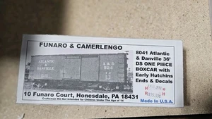 F&C HO Scale Craftsman Atlantic and Danville Boxcar Kit 8041 - Picture 1 of 2