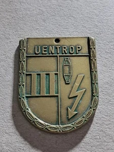 Uentrop Hamm NRW Ortswappen tragbare Plakette ohne Jahr unedel stampsdealer - Bild 1 von 2