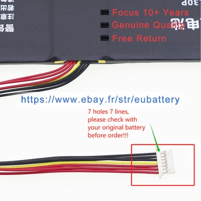 WYC-45100130P Battery New for  NEO 14A4SL64 Thomson No 14.1 7 holes 7 lines - Image 1 of 4