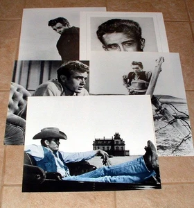JAMES DEAN BLACK & WHITE PHOTO POSTER COLLECTION (5) - 16X20 - 1980'S - Picture 1 of 8