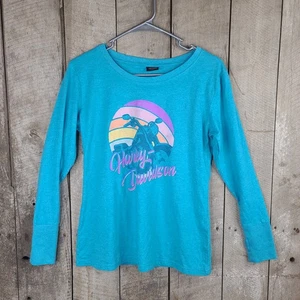 Lawless Harley Davidson Scott City MO Blau Damen Langarm T-Shirt Größe S - Bild 1 von 20