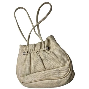 Vintage LULU GUINNESS LONDON Shoulder Bag Silver Tone Hardware - Picture 1 of 14