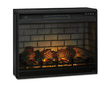 Signature Design by Ashley Electric Infrared Fireplace Insert, Black