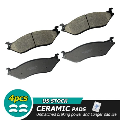 Pastillas de freno de cerámica delanteras o traseras para Ford F-450 F-550 Super Duty 2005 2006-2012 Foto 1 de 4