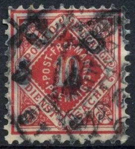 Wurttemberg 1906-1919 SG#M173, 10pf Rose Used #E17429 - Picture 1 of 1