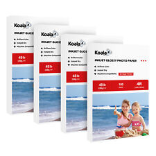 Koala Premium Photo Paper 4x6 Glossy 400 Sheet 48lb 180g Inkjet Printer Epson HP