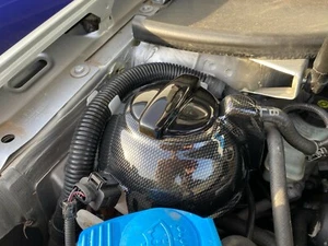 Mk3/4 Volkswagen Caddy - Coolant Tank Cover - Carbon Fibre Effect Plastic - Picture 1 of 3