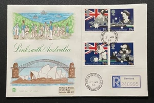 1988 Australian Bicentenary Stuart FDC. Unaddressed with Marton-in-Cleveland HS. - Picture 1 of 2