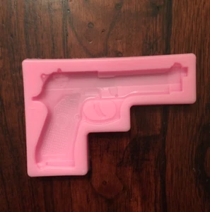 Pistola Pistola Molde Silicona Chocolate Caramelo Cubo de Hielo Pastel Fondant Favores de Fiesta - Imagen 1 de 1