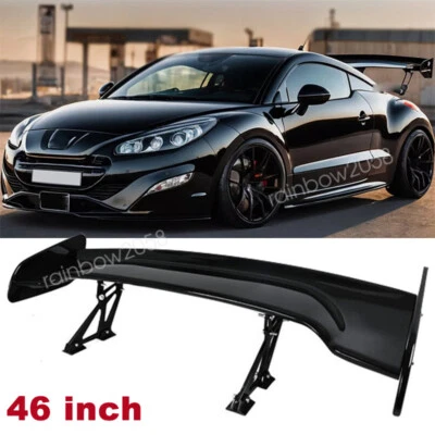 46'' Rear Trunk GT-Style Racing Spoiler Wing Lip Glossy Black For Peugeot RCZ Foto 1 de 4