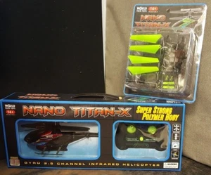 WORLD TECH TOYS NANO TITAN HELICOPTER remote control NIB, with replacement parts - Picture 1 of 5