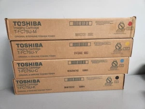 Toshiba T-FC75 Toner Set CMYK, TFC75UK, TFC75UC, TFC75UM, TFC75UY E STUDIO 5560C - Picture 1 of 1