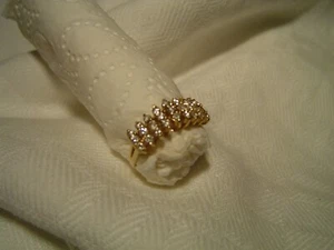 Sehr Schöner Da. Gold RING 585 mit 27 Diamanten (gesamt ca. 0,675 ct.) "Vintage" - Bild 1 von 4