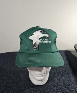 Vintage Ducks Unlimited Snow Goose Central Flyway grün Snapback Mütze Kappe Youngan - Bild 1 von 9
