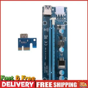 PCI-E 1x à 16x Adaptateur d'extension de machine minière avec câble 15 broches-6 broches - Photo 1/12