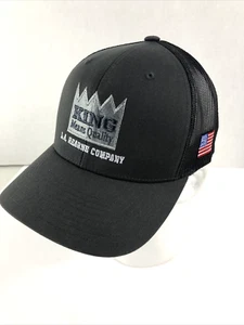 L.A. Hearne Company snap back Truckers Hat, King Means Quality in USA with Flag - Picture 1 of 14