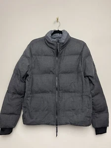Abrigo Chaqueta Mujer Allbirds Trino Puffer Talla Mediana Gris Lana Cremallera Frontal - Imagen 1 de 5