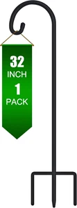 FEED GARDEN Adjustable 32 Inch Small Shepherd Hooks for Outdoor, Garden Hooks - Picture 1 of 12