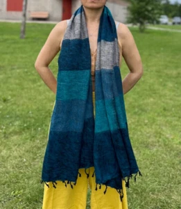 Himalayan Yak Wool Shawl or Wrap. Very warm, Soft and Lightweight...Handwoven! - Picture 1 of 7