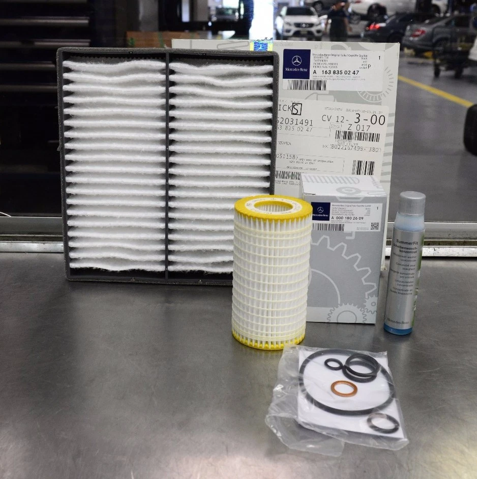 OEM GENUINE MERCEDES BENZ CABIN & OIL FILTER B SERVICE KIT 98-05 ML W163 ML320  - Image 1 of 1